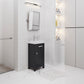 18 Inch Multi Color MDF Single Bowl Ceramics Top Vanity With Single Door From The MIA Collection