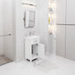 18 Inch Multi Color MDF Single Bowl Ceramics Top Vanity With Single Door From The MIA Collection