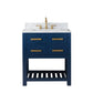 30 Inch Single Sink Bathroom Vanity With Faucet And Mirror From The Madalyn Collection