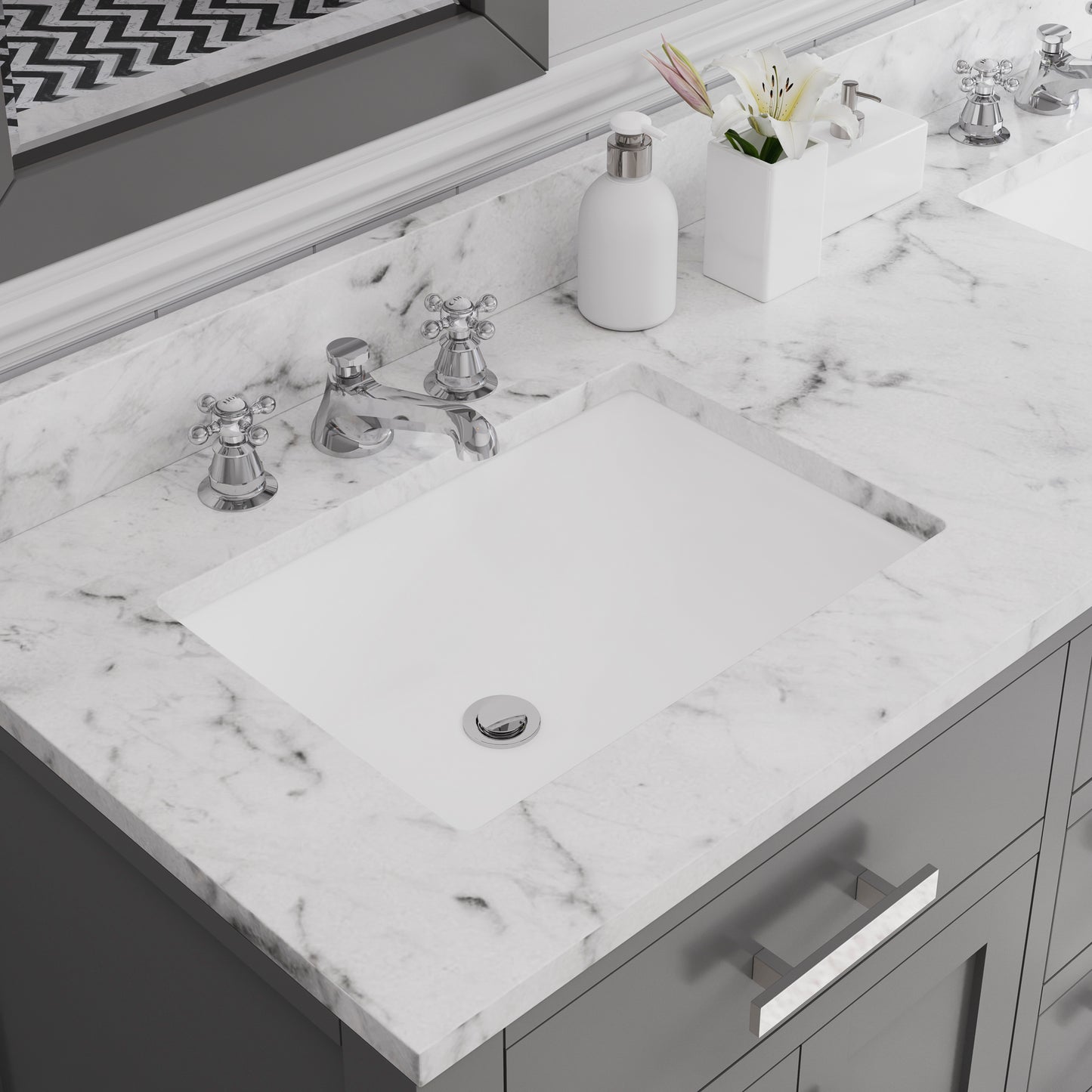 60 Inch Double Sink Bathroom Vanity set The Madison Collection