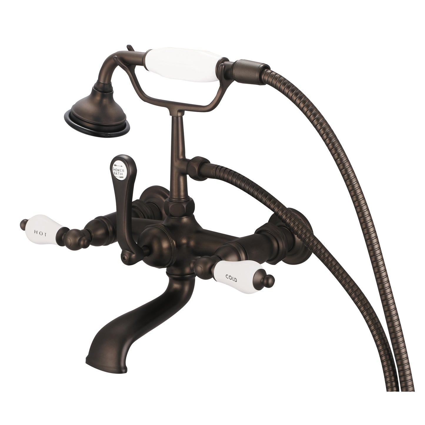 Vintage Classic Tub Faucet, Lever and Cross Handles