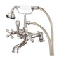 Vintage Classic Tub Faucet in Multi Finish With Lever and Cross Handles