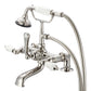 Vintage Classic Tub Faucet in Multi Finish With Lever and Cross Handles