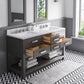 60 Inch Double Sink Bathroom Vanity set. The Madalyn Collection