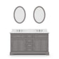60 Inch Double Sink Bathroom Vanity, Mirrors And Faucets, Derby Collection