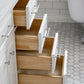 60" Palace Collection Quartz Carrara Bathroom Vanity Sets