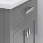 24 Inch Multi Color MDF Single Bowl Ceramics Top Vanity With Double Door From The MYRA Collection
