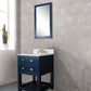 24 Inch Single Sink Bathroom Vanity With faucet And Mirror From The Madalyn Collection