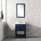 24 Inch Single Sink Bathroom Vanity With faucet And Mirror From The Madalyn Collection