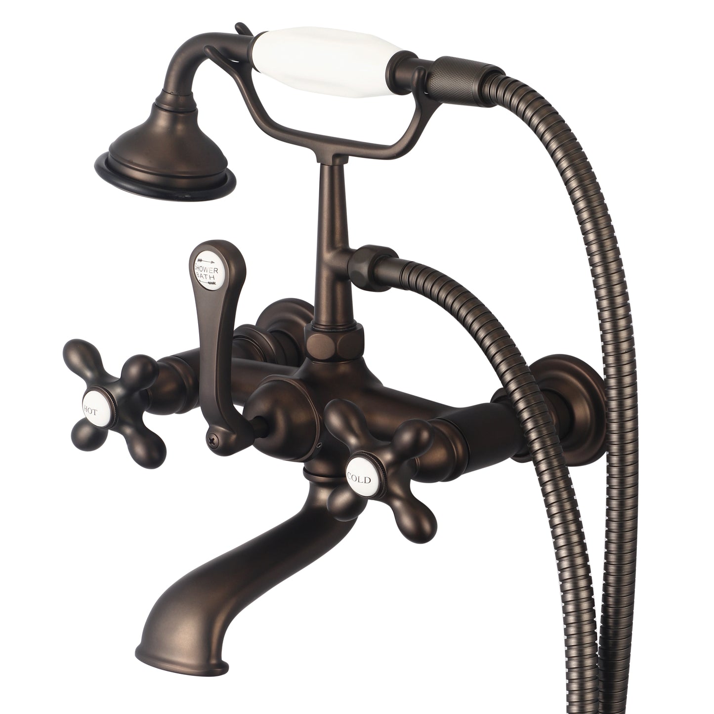 Vintage Classic Tub Faucet, Lever and Cross Handles