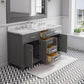 60 Inch Double Sink Bathroom Vanity set The Madison Collection