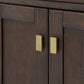 24 In. White Marble oak Vanity, Faucet and Mirror, Chestnut collection