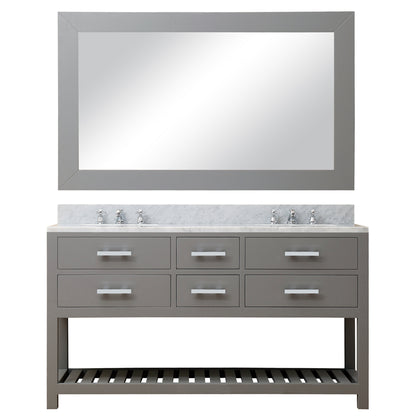 60 Inch Double Sink Bathroom Vanity set. The Madalyn Collection