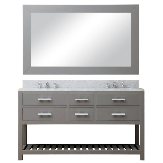 60 Inch Double Sink Bathroom Vanity set. The Madalyn Collection