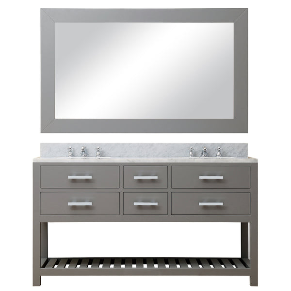 60 Inch Double Sink Bathroom Vanity set. The Madalyn Collection