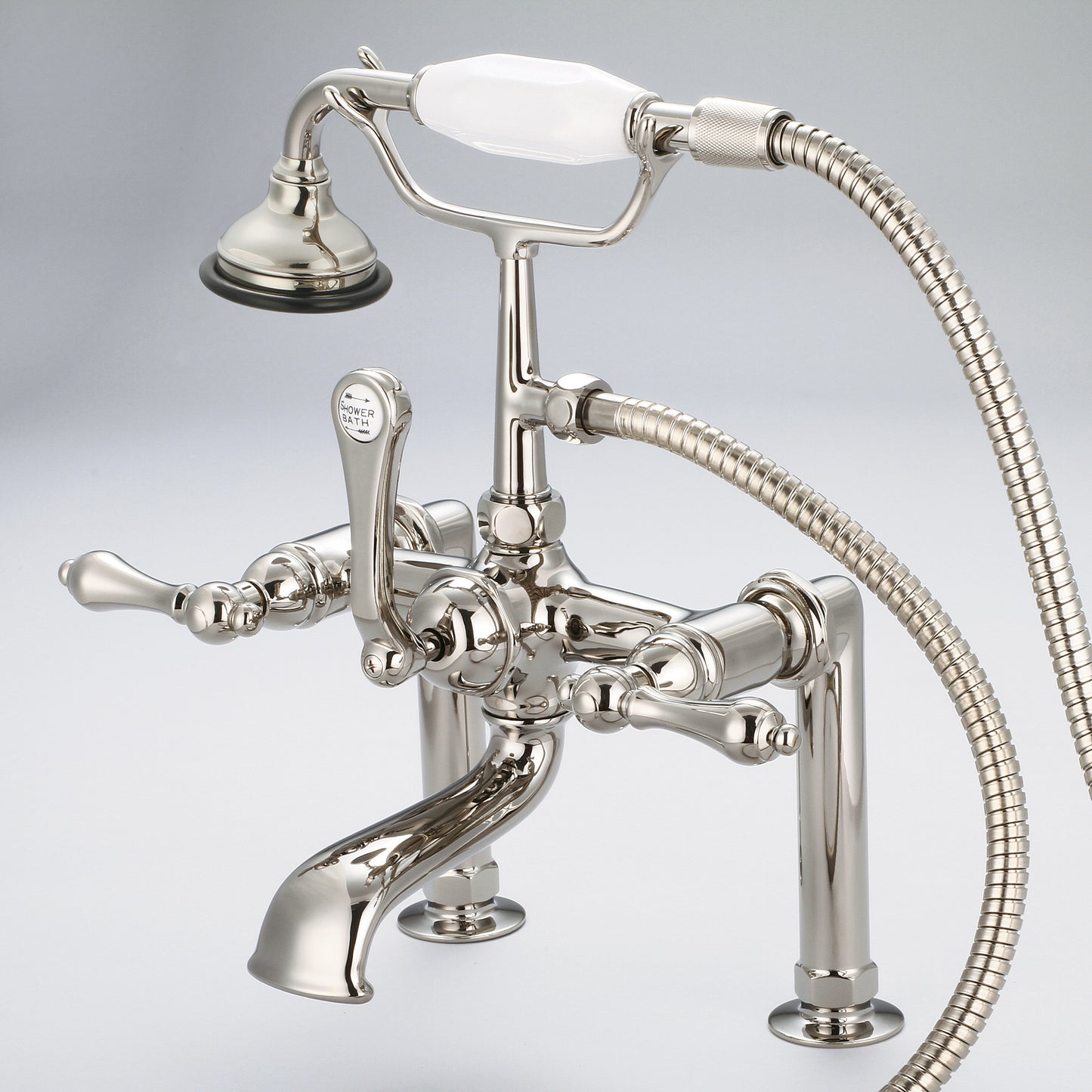 Vintage Classic Tub Faucet With Lever and Cross Handles