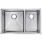 Double Bowl Stainless Steel Hand Made Undermount Kitchen Sink