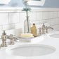 Queen 60-Inch Double Sink Quartz Carrara Vanity In Pure White set