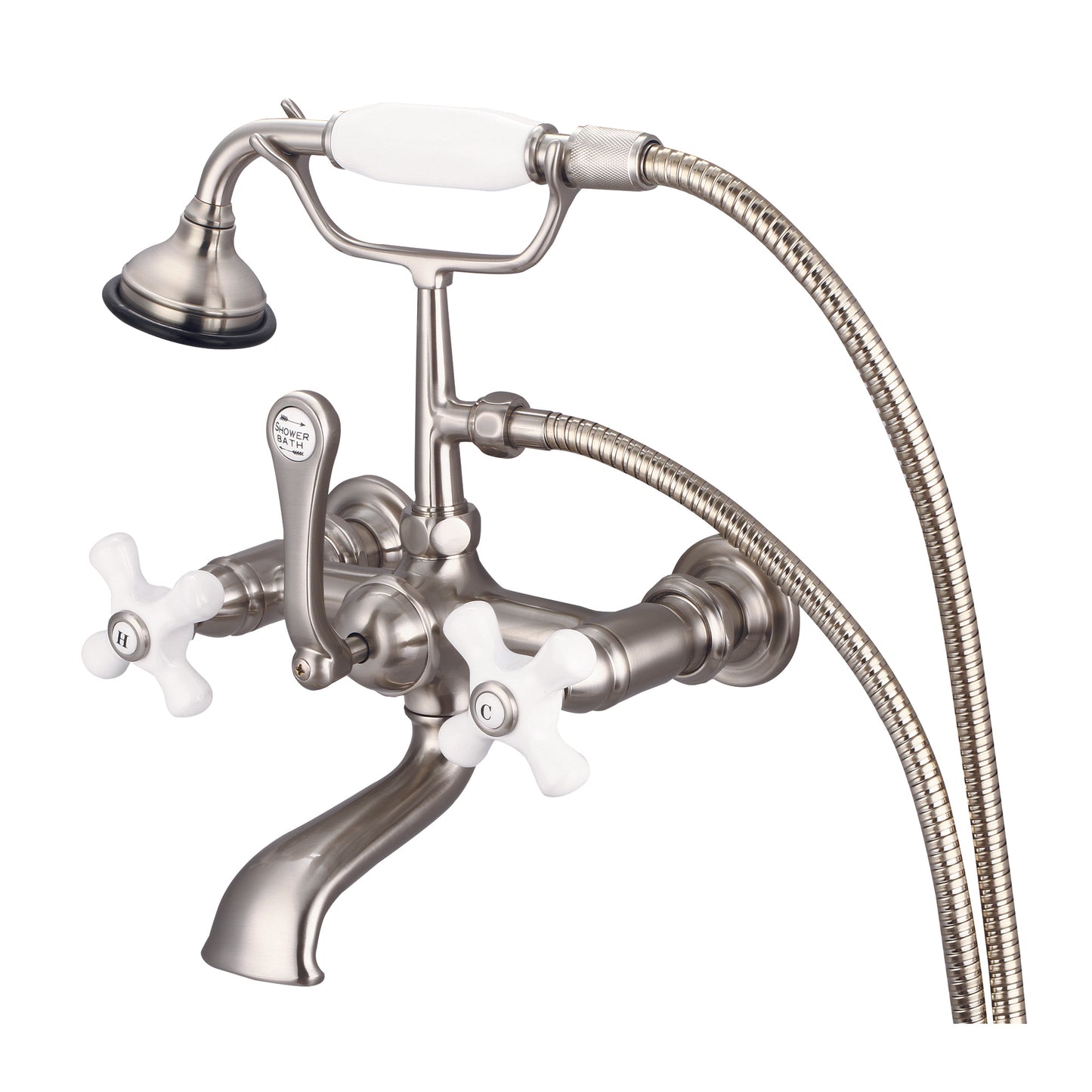 Vintage Classic Tub Faucet, Lever and Cross Handles