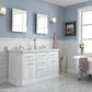 60" Palace Collection Quartz Carrara Bathroom Vanity Sets