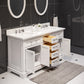 60 Inch Double Sink Bathroom Vanity, Mirrors And Faucets, Derby Collection