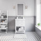 24 Inch MDF Single Bowl Ceramics Top Vanity with U shape Drawer. VIOLA Collection