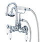 Vintage Classic Tub Faucet With Lever and Cross Handles