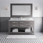 60 Inch Double Sink Bathroom Vanity set. The Madalyn Collection