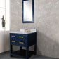 30 Inch Single Sink Bathroom Vanity With Faucet And Mirror From The Madalyn Collection