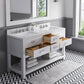 60 Inch Double Sink Bathroom Vanity set. The Madalyn Collection