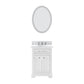 24 Inch Multi Color Bathroom Vanity, Mirror And Faucet, Derby Collection