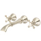 Water Creation Waterfall Style Wall-mounted Lavatory Faucet in Brushed Nickel Finish