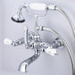 Vintage Classic Tub Faucet, Lever and Cross Handles