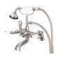 Vintage Classic Tub Faucet in Multi Finish With Lever and Cross Handles