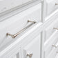 72" Palace Collection Quartz Carrara Bathroom Vanity Set, Mirror in Polished Nickel (PVD) Finish