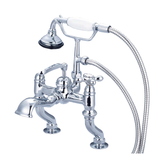 Vintage Classic Tub Faucet With Lever & Cross Handles