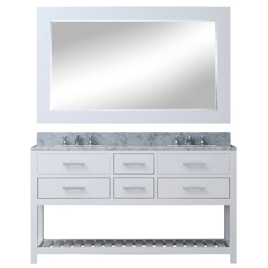 60 Inch Double Sink Bathroom Vanity set. The Madalyn Collection