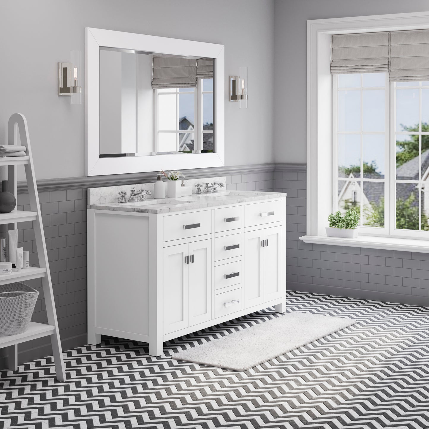 60 Inch Double Sink Bathroom Vanity set The Madison Collection