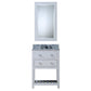 24 Inch Single Sink Bathroom Vanity set. The Madalyn Collection