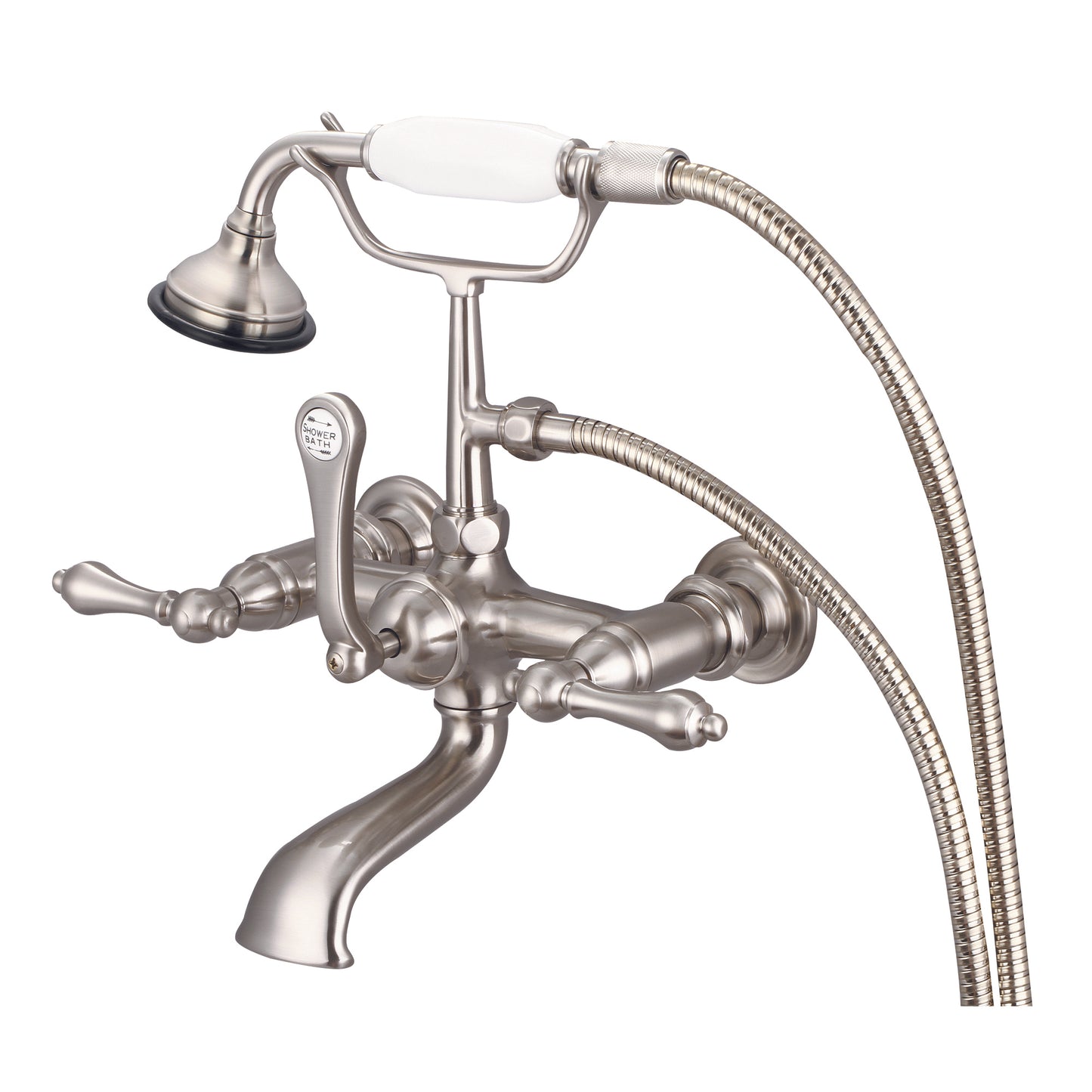 Vintage Classic Tub Faucet, Lever and Cross Handles