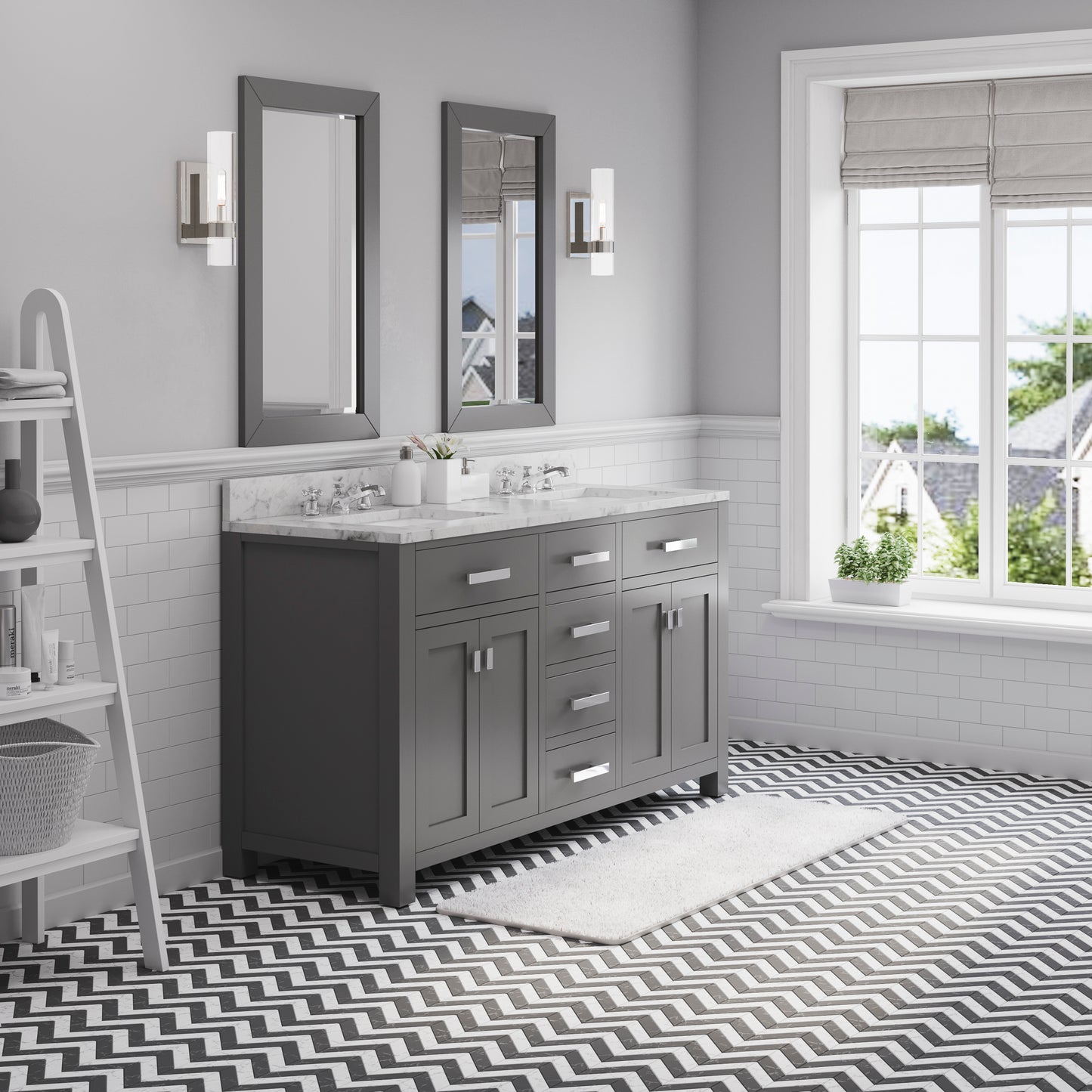 60 Inch Double Sink Bathroom Vanity set The Madison Collection