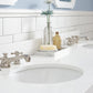 Queen 72-Inch Double Sink Quartz Carrara Vanity In Pure White set