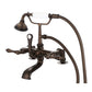 Vintage Classic Tub Faucet in Multi Finish With Lever and Cross Handles