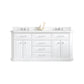 72" Palace Collection Quartz Carrara Multi Color Bathroom Vanity Sets