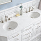 60" Palace Collection Quartz Carrara Bathroom Vanity Sets