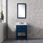 24 Inch Single Sink Bathroom Vanity With faucet And Mirror From The Madalyn Collection