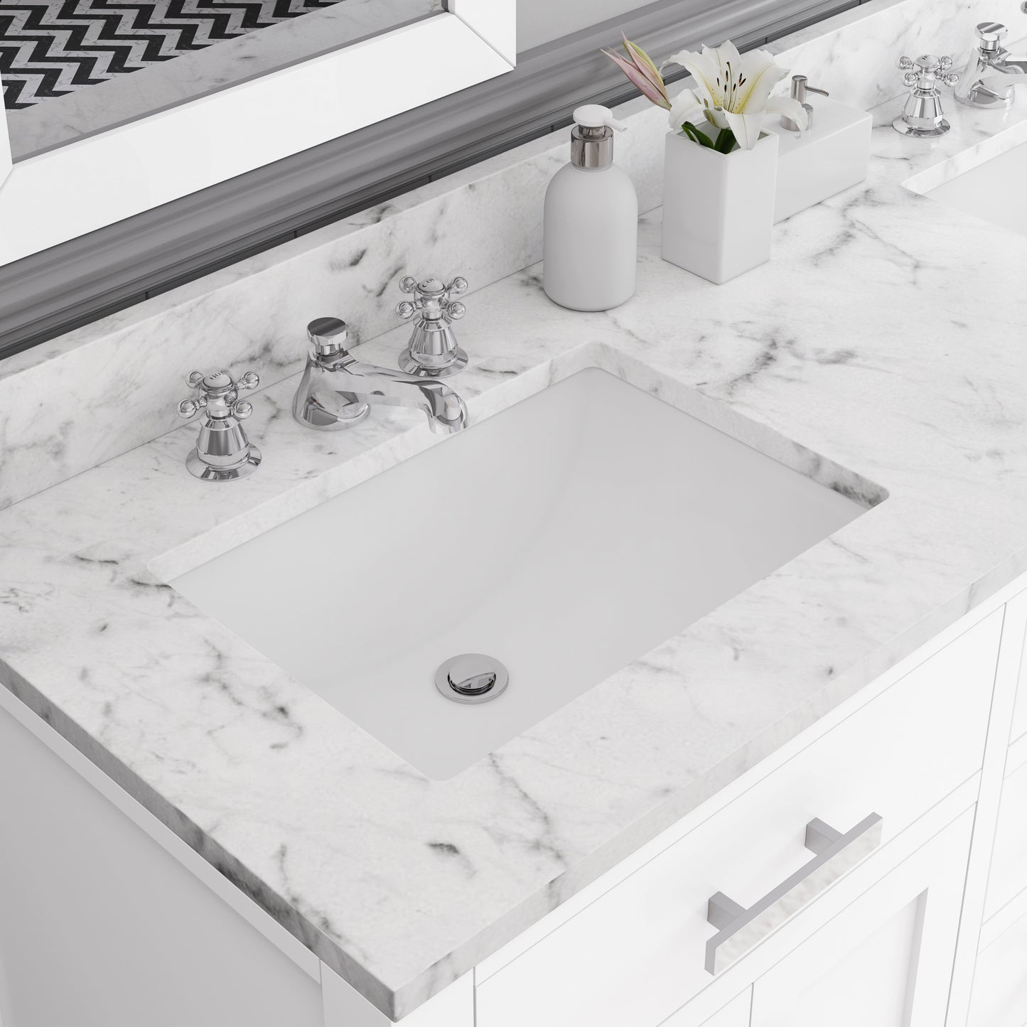 60 Inch Double Sink Bathroom Vanity set The Madison Collection