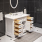 48 Inch Bathroom Vanity, Mirror And Faucet, Derby Collection