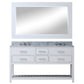 60 Inch Double Sink Bathroom Vanity set. The Madalyn Collection