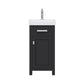 18 Inch Multi Color MDF Single Bowl Ceramics Top Vanity With Single Door From The MIA Collection